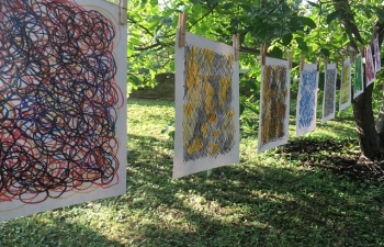 Exhibition of Asghar Wajahat in Érdliget, 1 August 2018