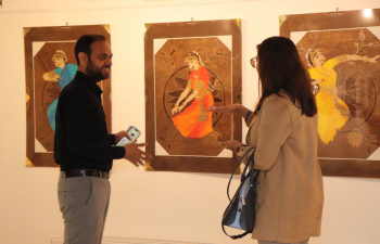 Special visit of Chargé d’Affaires at the Embassy of Malaysia, Ms. Vanitha Gopalakrishan to Amrita Sher-Gil Cultural Centre to view the exhibition ‘Secret of Movements”