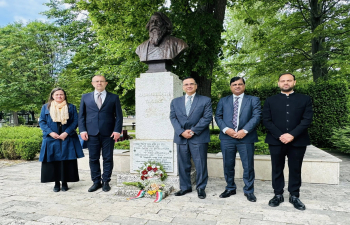 Remembering Gurudev Rabindranath Tagore on his birth anniversary at Balatonfüred on 7 May 2025