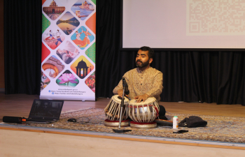 A hands-on workshop was organized at ASCC by Tabla Teacher Mr. Durgesh Kanwal introducing the concept of Taal (rhythmic cycles) in Indian classical music, with practical demonstrations and interactive learning for beginners and enthusiasts alike.