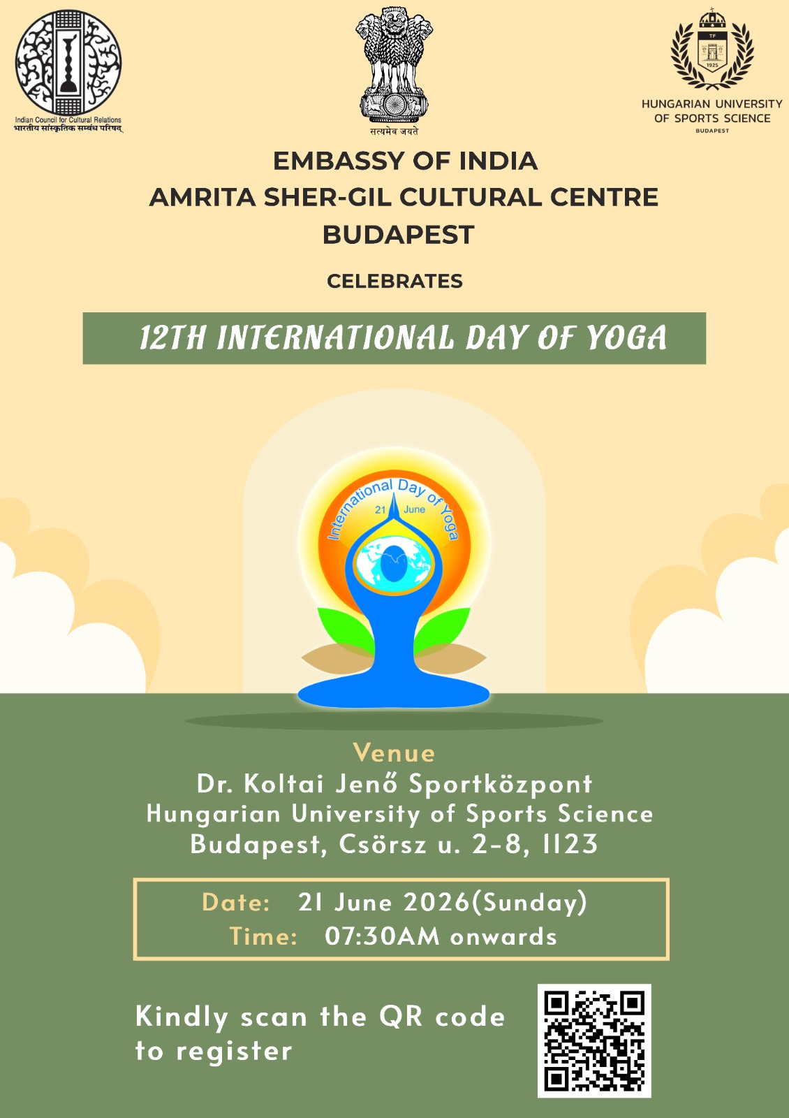 Celebrations of the International Day of Yoga 2026 / Nemzetközi Jóga Nap Ünnepség 2026