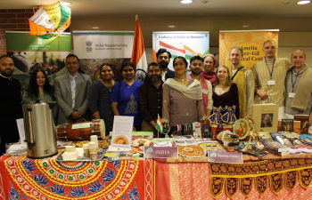 Cultural Connection Day at ELTE TTK: India stall at the International Cultural Event