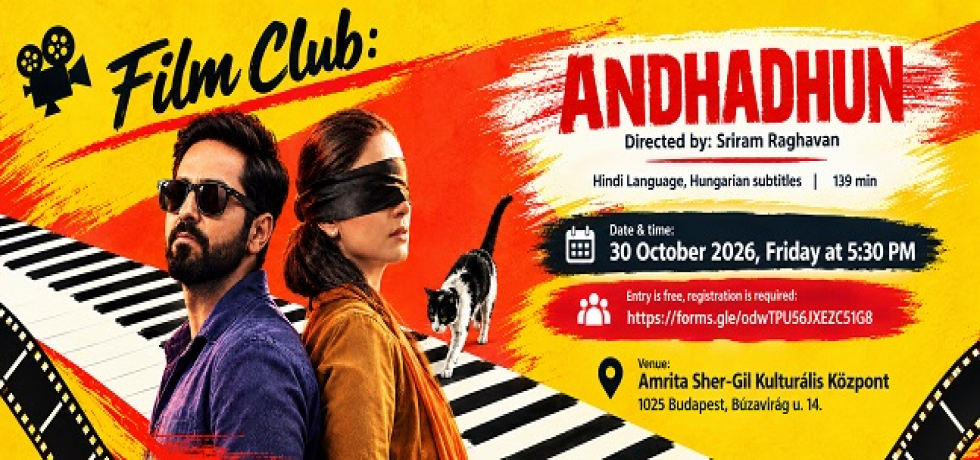 Filmklub: A vak zongorista (2018) /  Film Club: Andhadhun (2018)