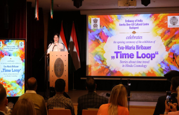 A nagykövet 2026. október 8-án megnyitotta a „Time Loop: Stories about Time Travel in Hindu Cosmology” (Időhurok: Történetek az időutazásról a hindu kozmológiában) című kiállítást. A tárlat Eva-Maria Biribauer osztrák-magyar művész alkotásait mutatja be, és a budapesti Indiai Nagykövetség égisze alatt működő Amrita Sher-Gil Kulturális Központ (ASCC) szervezésében valósult meg.