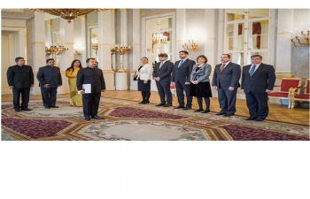 On 17 December, H.E. Ambassador Kumar Tuhin presented his credentials to H.E. Mr. János Áder, Hon'ble President of the Republic of Hungary.