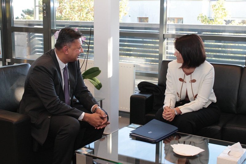 Ambassador Anshuman Gaur was honored to receive H.E. Ms. Boglárka Illés, State Secretary for Bilateral Relations of Hungary at the Embassy on 3rd October 2025. They had a fruitful discussion on matters of mutual interest, focusing on further strengthening the multi-faceted India-Hungary relations.