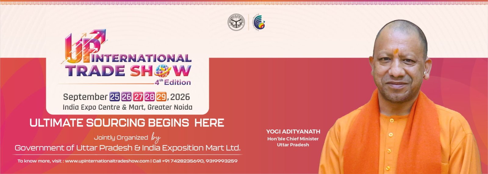 Trade Fair: 4th Uttar Pradesh International Trade Show (UPITS) 25–29 Sept 2026, Greater Noida