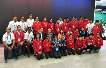 Ambassador Mr.Rahul Chhabra & Madame Kavita Chhabra along with the Indian boxing team from the Boxing Federation of India (BFI) which participated in the AIBA Youth women's and men's world championship 2018,Budapest ,Hungary